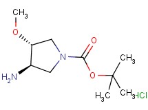 tert-butyl rac-(3R,4R)-3-amino-4-methoxy-1-pyrrolidinecarboxylate hydrochloride tert-butyl rac-(3R,4R)-3-amino-4-methoxy-1-pyrrolidinecarboxylate hydrochloride