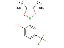 2-(4,4,5,5-tetramethyl-1,3,2-dioxaborolan-2-yl)-4-(trifluoromethyl)phenol 2-(4,4,5,5-tetramethyl-1,3,2-dioxaborolan-2-yl)-4-(trifluoromethyl)phenol