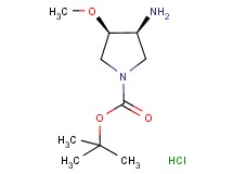 tert-butyl rac-(3S,4R)-3-amino-4-methoxy-1-pyrrolidinecarboxylate hydrochloride tert-butyl rac-(3S,4R)-3-amino-4-methoxy-1-pyrrolidinecarboxylate hydrochloride