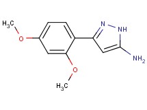 3-(2,4-dimethoxyphenyl)-1H-pyrazol-5-amine 3-(2,4-dimethoxyphenyl)-1H-pyrazol-5-amine
