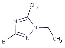 3-bromo-1-ethyl-5-methyl-1H-1,2,4-triazole 3-bromo-1-ethyl-5-methyl-1H-1,2,4-triazole