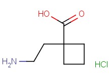 1-(2-aminoethyl)cyclobutanecarboxylic acid hydrochloride 1-(2-aminoethyl)cyclobutanecarboxylic acid hydrochloride
