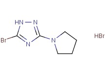 5-bromo-3-(1-pyrrolidinyl)-1H-1,2,4-triazole hydrobromide 5-bromo-3-(1-pyrrolidinyl)-1H-1,2,4-triazole hydrobromide