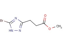 methyl 3-(5-bromo-1H-1,2,4-triazol-3-yl)propanoate methyl 3-(5-bromo-1H-1,2,4-triazol-3-yl)propanoate