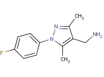 1-[1-(4-fluorophenyl)-3,5-dimethyl-1H-pyrazol-4-yl]methanamine