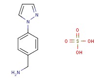 [4-(1H-pyrazol-1-yl)benzyl]amine sulfate (2:1)