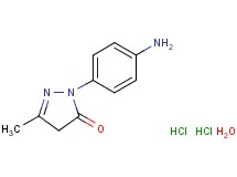 2-(4-aminophenyl)-5-methyl-2,4-dihydro-3H-pyrazol-3-one dihydrochloride hydrate 2-(4-aminophenyl)-5-methyl-2,4-dihydro-3H-pyrazol-3-one dihydrochloride hydrate