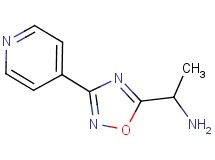 1-(3-pyridin-4-yl-1,2,4-oxadiazol-5-yl)ethanamine 1-(3-pyridin-4-yl-1,2,4-oxadiazol-5-yl)ethanamine