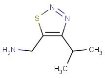 1-(4-isopropyl-1,2,3-thiadiazol-5-yl)methanamine 1-(4-isopropyl-1,2,3-thiadiazol-5-yl)methanamine