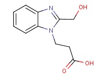 3-[2-(hydroxymethyl)-1H-benzimidazol-1-yl]propanoic acid