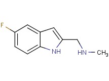1-(5-fluoro-1H-indol-2-yl)-N-methylmethanamine 1-(5-fluoro-1H-indol-2-yl)-N-methylmethanamine