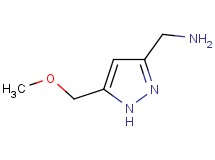 1-[5-(methoxymethyl)-1H-pyrazol-3-yl]methanamine