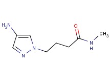 4-(4-amino-1H-pyrazol-1-yl)-N-methylbutanamide 4-(4-amino-1H-pyrazol-1-yl)-N-methylbutanamide