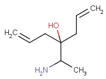 4-(1-aminoethyl)hepta-1,6-dien-4-ol 4-(1-aminoethyl)hepta-1,6-dien-4-ol