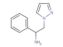 1-phenyl-2-(1H-pyrazol-1-yl)ethanamine 1-phenyl-2-(1H-pyrazol-1-yl)ethanamine