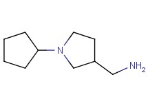 1-(1-cyclopentyl-3-pyrrolidinyl)methanamine 1-(1-cyclopentyl-3-pyrrolidinyl)methanamine