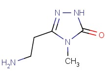 5-(2-aminoethyl)-4-methyl-2,4-dihydro-3H-1,2,4-triazol-3-one 5-(2-aminoethyl)-4-methyl-2,4-dihydro-3H-1,2,4-triazol-3-one
