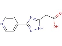 [3-(4-pyridinyl)-1H-1,2,4-triazol-5-yl]acetic acid