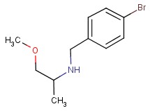 (4-bromobenzyl)(2-methoxy-1-methylethyl)amine (4-bromobenzyl)(2-methoxy-1-methylethyl)amine