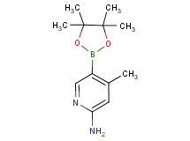 4-methyl-5-(4,4,5,5-tetramethyl-1,3,2-dioxaborolan-2-yl)-2-pyridinamine 4-methyl-5-(4,4,5,5-tetramethyl-1,3,2-dioxaborolan-2-yl)-2-pyridinamine
