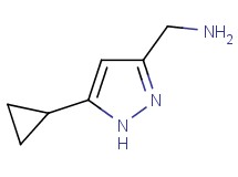 1-(5-cyclopropyl-1H-pyrazol-3-yl)methanamine 1-(5-cyclopropyl-1H-pyrazol-3-yl)methanamine