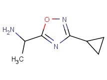 1-(3-cyclopropyl-1,2,4-oxadiazol-5-yl)ethanamine 1-(3-cyclopropyl-1,2,4-oxadiazol-5-yl)ethanamine