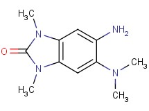 5-amino-6-(dimethylamino)-1,3-dimethyl-1,3-dihydro-2H-benzimidazol-2-one 5-amino-6-(dimethylamino)-1,3-dimethyl-1,3-dihydro-2H-benzimidazol-2-one