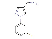 1-[1-(3-fluorophenyl)-1H-pyrazol-4-yl]methanamine