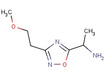 1-[3-(2-methoxyethyl)-1,2,4-oxadiazol-5-yl]ethanamine
