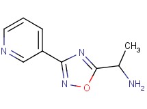 1-(3-pyridin-3-yl-1,2,4-oxadiazol-5-yl)ethanamine 1-(3-pyridin-3-yl-1,2,4-oxadiazol-5-yl)ethanamine