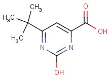 6-tert-butyl-2-hydroxy-4-pyrimidinecarboxylic acid 6-tert-butyl-2-hydroxy-4-pyrimidinecarboxylic acid