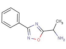 1-(3-phenyl-1,2,4-oxadiazol-5-yl)ethanamine 1-(3-phenyl-1,2,4-oxadiazol-5-yl)ethanamine