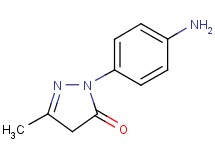 2-(4-aminophenyl)-5-methyl-2,4-dihydro-3H-pyrazol-3-one 2-(4-aminophenyl)-5-methyl-2,4-dihydro-3H-pyrazol-3-one