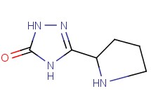 5-pyrrolidin-2-yl-2,4-dihydro-3H-1,2,4-triazol-3-one 5-pyrrolidin-2-yl-2,4-dihydro-3H-1,2,4-triazol-3-one