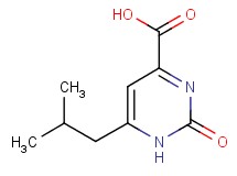 6-isobutyl-2-oxo-1,2-dihydropyrimidine-4-carboxylic acid 6-isobutyl-2-oxo-1,2-dihydropyrimidine-4-carboxylic acid