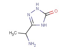 5-(1-aminoethyl)-2,4-dihydro-3H-1,2,4-triazol-3-one 5-(1-aminoethyl)-2,4-dihydro-3H-1,2,4-triazol-3-one