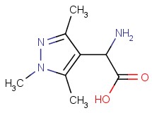 amino(1,3,5-trimethyl-1H-pyrazol-4-yl)acetic acid amino(1,3,5-trimethyl-1H-pyrazol-4-yl)acetic acid