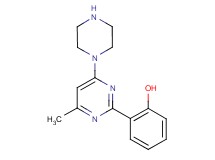 2-(4-methyl-6-piperazin-1-ylpyrimidin-2-yl)phenol 2-(4-methyl-6-piperazin-1-ylpyrimidin-2-yl)phenol