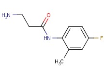N~1~-(4-fluoro-2-methylphenyl)-beta-alaninamide N~1~-(4-fluoro-2-methylphenyl)-beta-alaninamide
