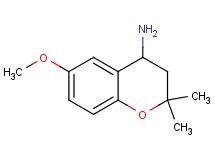 (6-methoxy-2,2-dimethyl-3,4-dihydro-2H-chromen-4-yl)amine (6-methoxy-2,2-dimethyl-3,4-dihydro-2H-chromen-4-yl)amine