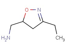 1-(3-ethyl-4,5-dihydro-5-isoxazolyl)methanamine 1-(3-ethyl-4,5-dihydro-5-isoxazolyl)methanamine