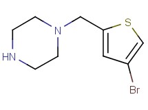 1-[(4-bromo-2-thienyl)methyl]piperazine