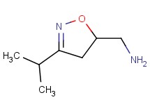 1-(3-isopropyl-4,5-dihydro-5-isoxazolyl)methanamine 1-(3-isopropyl-4,5-dihydro-5-isoxazolyl)methanamine