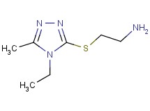 2-[(4-ethyl-5-methyl-4H-1,2,4-triazol-3-yl)thio]ethanamine