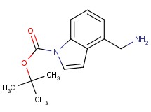 tert-butyl 4-(aminomethyl)-1H-indole-1-carboxylate tert-butyl 4-(aminomethyl)-1H-indole-1-carboxylate