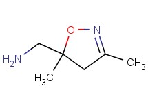 1-(3,5-dimethyl-4,5-dihydro-5-isoxazolyl)methanamine 1-(3,5-dimethyl-4,5-dihydro-5-isoxazolyl)methanamine