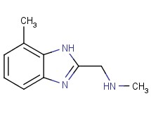 N-methyl-1-(7-methyl-1H-benzimidazol-2-yl)methanamine N-methyl-1-(7-methyl-1H-benzimidazol-2-yl)methanamine