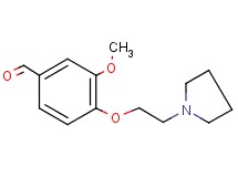 3-methoxy-4-[2-(1-pyrrolidinyl)ethoxy]benzaldehyde oxalate