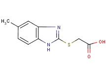 [(5-methyl-1H-benzimidazol-2-yl)thio]acetic acid