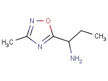 1-(3-methyl-1,2,4-oxadiazol-5-yl)-1-propanamine 1-(3-methyl-1,2,4-oxadiazol-5-yl)-1-propanamine